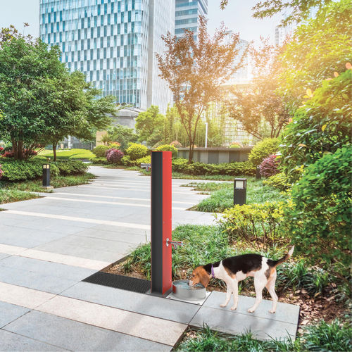 Dog drinking fountain - FONTIS DOG  - CITY DESIGN - outdoor / stainless steel / galvanised steel