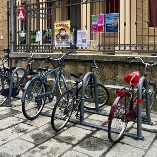 Floor-mounted bike rack - BOLOGNA - CITY DESIGN - horizontal / outdoor / galvanised steel