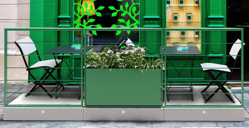 Modular parklet - 2X1 - CITY DESIGN - with integrated planter