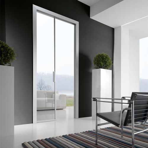 Sliding French door - LINEAR : QUASAR L - COCIF SOCIETA' COOPERATIVA - anodized aluminum