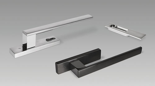 Sliding door handle - LC413/513Y - COLOMBO DESIGN - brass / contemporary / chrome