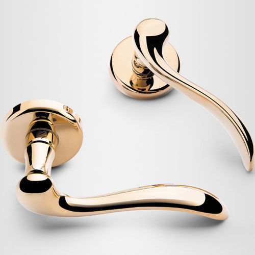 Door handle - HEIDI  - COLOMBO DESIGN - brass / contemporary