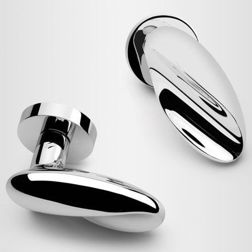 Door handle - MOON - COLOMBO DESIGN - brass / contemporary