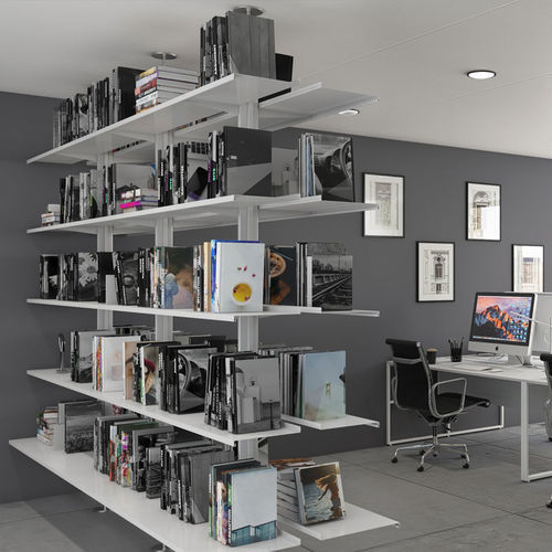 Wall-mounted shelf - CONTINUA - PALLUCCO - modular / contemporary / aluminum