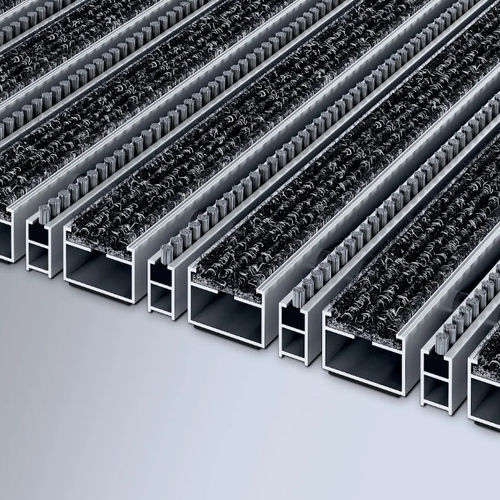 Commercial entrance mat - 517 RB  - emco Bautechnik GmbH - polyamide / aluminum / non-slip