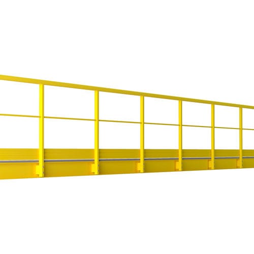 Fiberglass railing - P-TREX S - FIBRE NET GROUP - with bars / outdoor / for stair