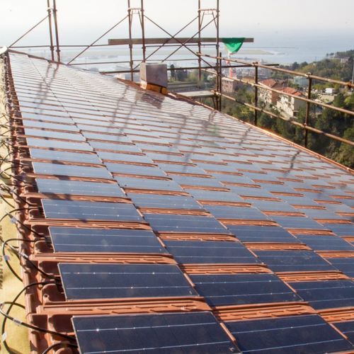 PV roof tile - MAXIMA SERENISSIMA / ARDESIA - INDUSTRIE COTTO POSSAGNO - clay