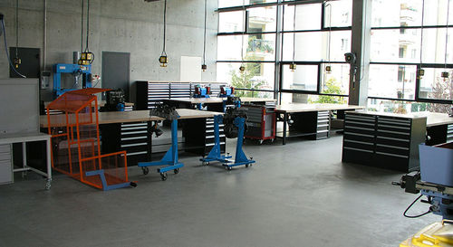 Epoxy flooring - BASIC GF - IPM ITALIA - tertiary / high-gloss / concrete look