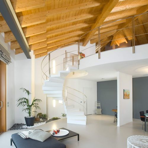 Spiral staircase - B 412 - METALL CONCEPT - metal step / metal frame / home