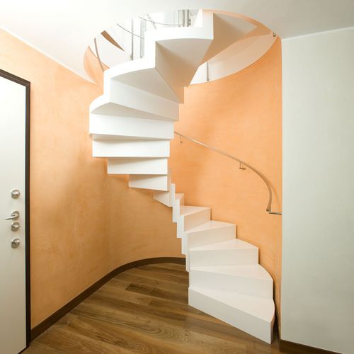Helical staircase - B 414 - METALL CONCEPT - metal step / metal frame / home