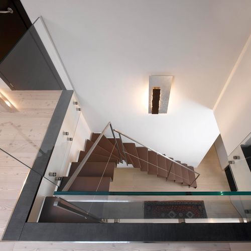Quarter-turn staircase - D 219 - METALL CONCEPT - metal step / metal frame / home
