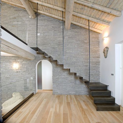 Quarter-turn staircase - D 224 - METALL CONCEPT - metal step / metal frame / home