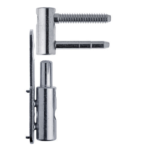Door hinge - MIXACTA 482 Ø16 - OTLAV - zinc-plated steel / white / gray