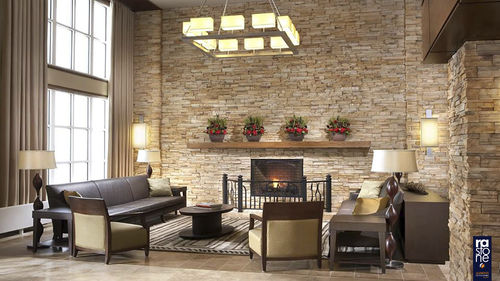 Stone wall cladding panel - AGILE ORO - RASTONE - outdoor / indoor