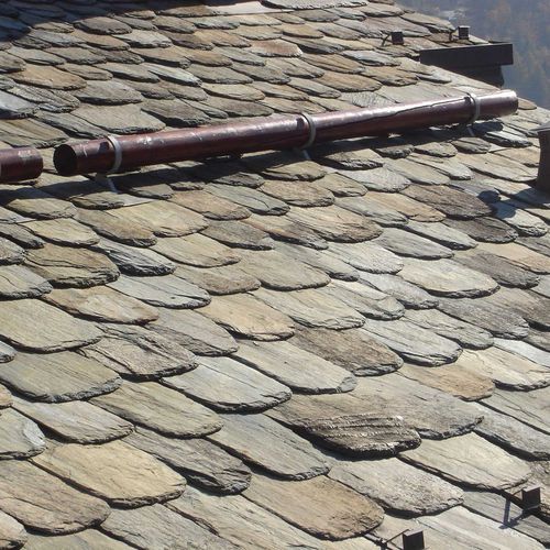 Bullnose roof tile - VALMALENCO PIÖDA - NUOVA SERPENTINO D'ITALIA