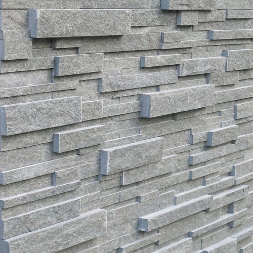 Stone wall cladding panel - NATURAL SPLIT FINISH - NUOVA SERPENTINO D'ITALIA - outdoor / natural finish / gray