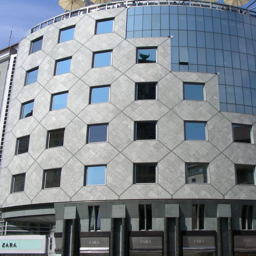 Sheet cladding - VERDE SPLUGA - GRANITI CONRAD - natural stone / brushed / sandblasted