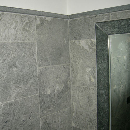 Natural stone tile - PIETRA SMERALDA - GRANITI CONRAD - brushed / indoor / bathroom