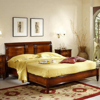 Double bed - 782X - SALCA ASIAGO - traditional / walnut / cherrywood