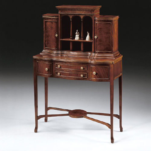 Traditional secretary desk - 995X - SALCA ASIAGO - mahogany / with storage / with shelf