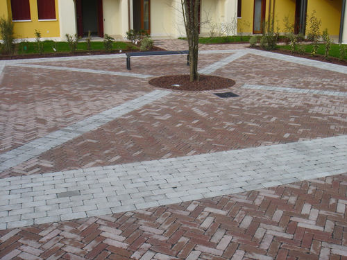 Natural stone paver - LISTELLO ANTICO - FAVARO1 - permeable / for public spaces