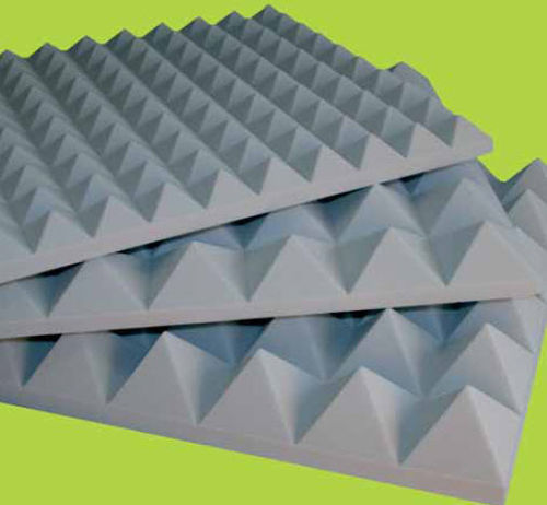 Wall-mounted sound-absorbing panel - ISOTEK STOP - N.D.A. NUOVE DIMENSIONI AMBIENTALI - foam / pyramid type / commercial