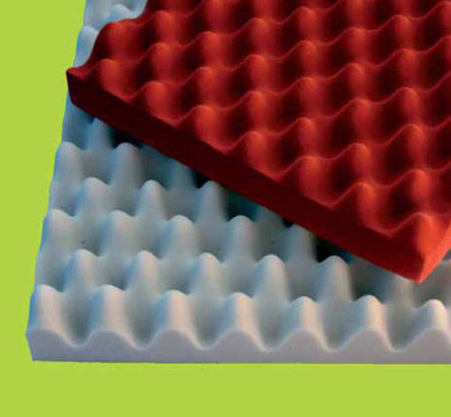 Wall-mounted sound-absorbing panel - ISOTEK FOAM - N.D.A. NUOVE DIMENSIONI AMBIENTALI - foam / pyramid type / commercial