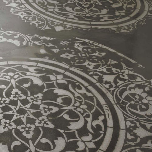 Porcelain stoneware tile - MANDALA MEDALLION - NOVACOLOR - polished / embossed / indoor