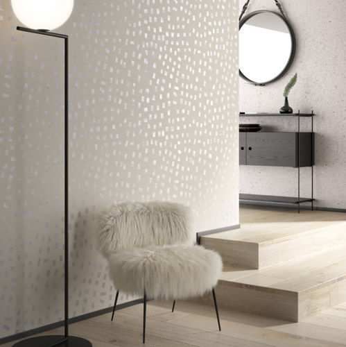 Oriental wallpaper - NETS - NOVACOLOR - patterned / fabric look / white