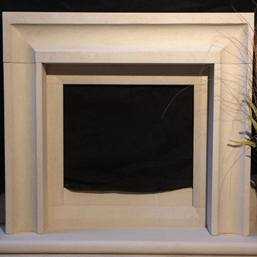 Wood-burning fireplace - BIANCO CAVE - built-in / Single-sided / open hearth