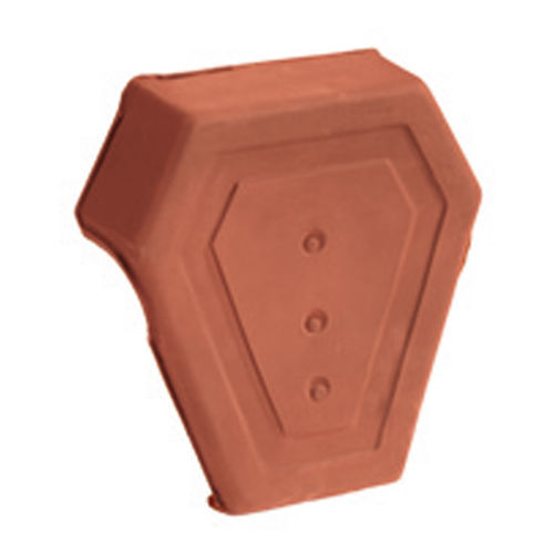 End roof tile - 1080  - EDILIANS - clay / small / red