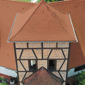 Flat roof tile - PRESSEE STE FOY - EDILIANS - clay