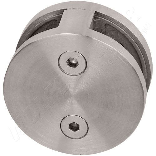 Brushed stainless steel glass clamp - E9000650 - WOLFSGRUBER - for interior / interior / glass