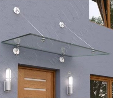 Door canopy - G3030  - WOLFSGRUBER - stainless steel / glass / flat
