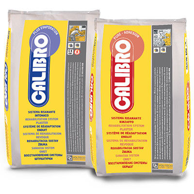 Restoration mortar - CALIBRO PLUS EVAPORATION - VOLTECO - dehumidifying / for concrete / cement