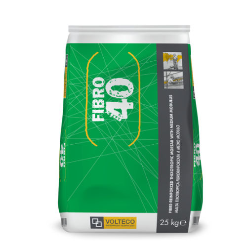 Fiber-reinforced smoothing mortar - FIBROMIX 40 - VOLTECO - repair / for concrete