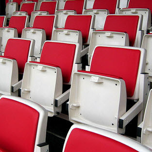 Folding stadium seat - G2007 FLOOR - MONDO - for sports facility