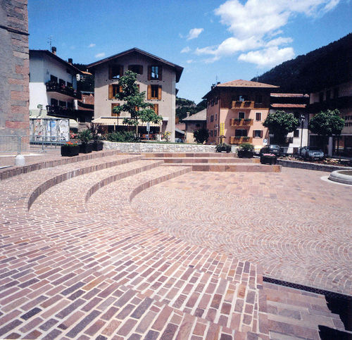 Natural stone paver - CONSORZIO CAVATORI PRODUTTORI PORFIDO SOC. COOP. - outdoor / patio / garden