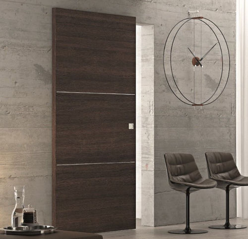 Wooden door - Marsia Rovere Moka - PAIL SERRAMENTI - interior / metal / sliding