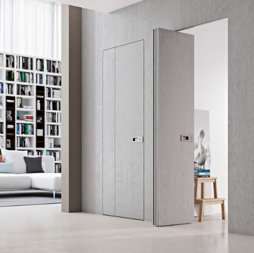 Invisible door - Linea - PAIL SERRAMENTI - interior / wooden / folding