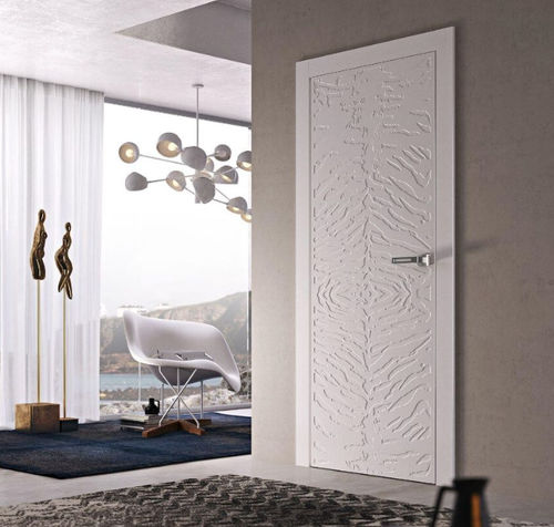 Interior door - Animalier Tigre - PAIL SERRAMENTI - wooden / swing / contemporary