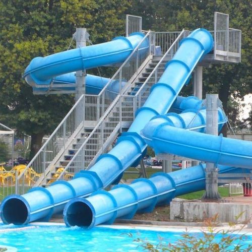 Curved slide - IDROTUBO - TECNOPISCINE INTERNATIONAL - for water park / tubular