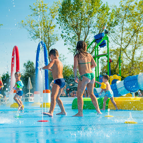 In-ground swimming pool pool fountain - GEYSER - TECNOPISCINE INTERNATIONAL - for public pool