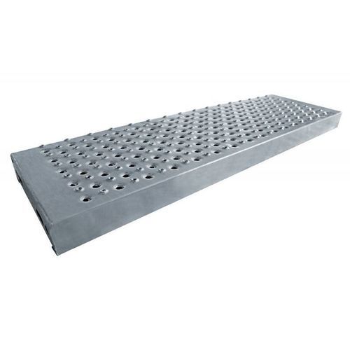 Hot-dip galvanised steel step - 240 - MEISER - non-slip / contemporary