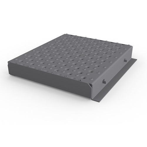 Steel raised access floor - STEPHUIT FH - MEISER - hot-dip galvanised steel / refractory / outdoor