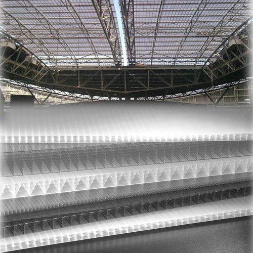 Cellular polycarbonate sheet - MACROLUX® MULTIWALL  - Stabilit Suisse - flat / roof / with UV protection