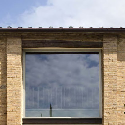Wooden patio door - C70 - CIPRIANI SERRAMENTI - quadruple-glazed / thermal break / acoustic