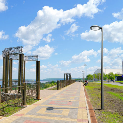 Urban lamp post - CIRKO FLEX - GROUPE RAGNI - contemporary / aluminum / LED
