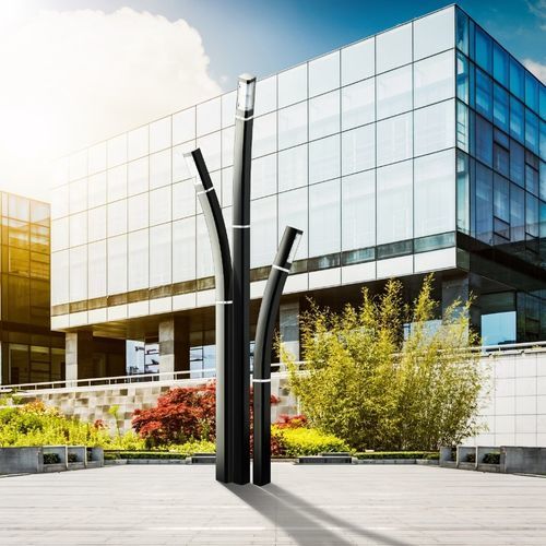 Urban bollard light - KANN - GROUPE RAGNI - contemporary / glass / aluminum