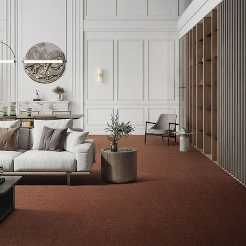Tufted carpet - SATINE NOVA  - LANO N.V. - polyamide / plain / gray